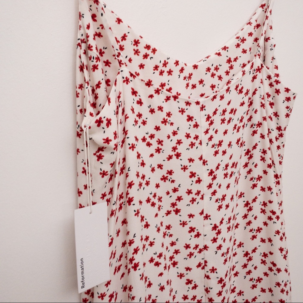 REFORMATION Boston Midi Slipdress in Sophia - Picture 11 of 11